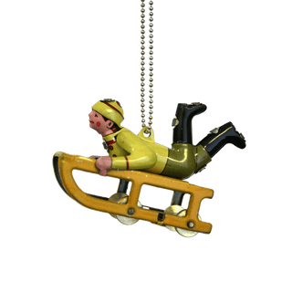 Tin Sledder Ornament