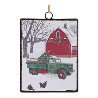 Truck & Barn Ornament