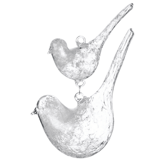Two Crystal Birds Ornament