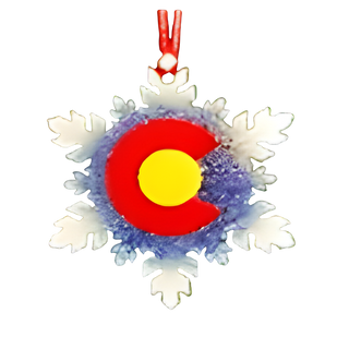 Colorado Snowflake Ornament