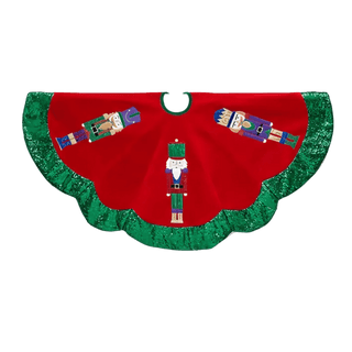 Velvet Nutcracker Tree Skirt 48 Inch