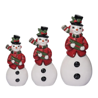 Vintage Snowman Set of 3