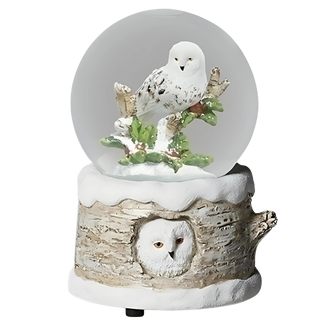 White Owl Snow Globe