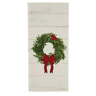 Williamsburg Cardinal Wreath Dishtowel