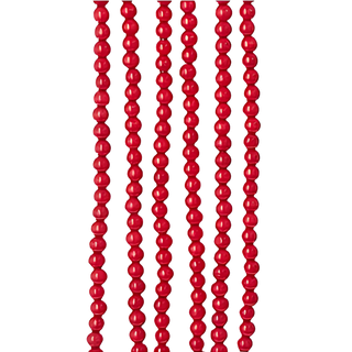 Wood Bead Garland Red