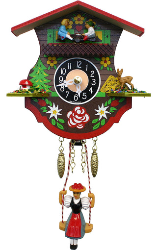 Engstler Battery-operated Clock - Teeter-Totter Swing