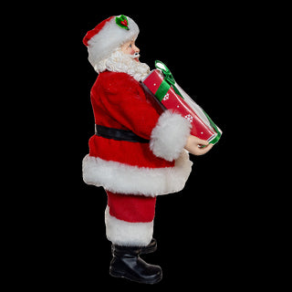 10.5 Inch Fabriche Santa With Donuts