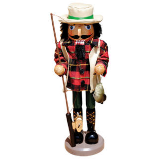 14" Bass Fisherman Nutcracker
