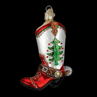 Christmas Cowboy Boot