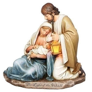 Holy Family W/Lit Lantern