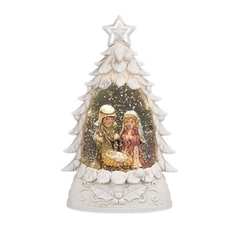 Lighted Holy Family Shimmer