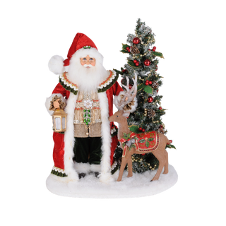 Lighted Woodland Eve of Christmas Santa