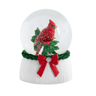 Cardinal Joy Musical Snow Globe