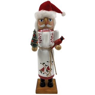 14" Cardinal Claus Nutcracker