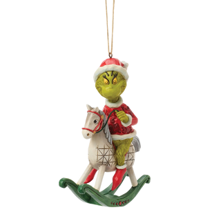 Grinch on Rocking Horse Ornament