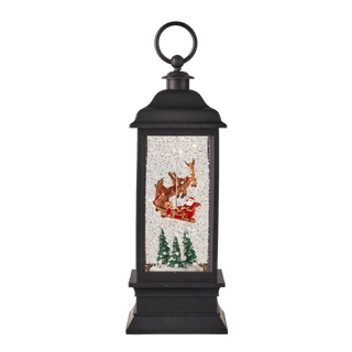 Santa Flying Animated Lighted Water Lantern