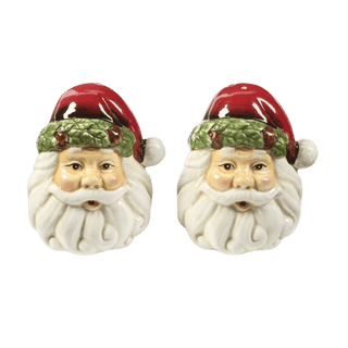 Santa Face Ceramic Salt and Pepper Set