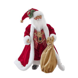 17" Jacqueline Kent Traditional Red Santa With Bag