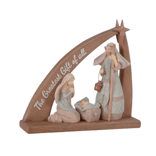 Nativity Creche with Star Figurine