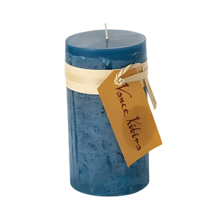 BLUE TIMBER 6" PILLAR CANDLE