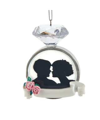 Wedding Ring Couple Ornament