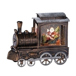 Bronze Train w/ Santa Shimmer