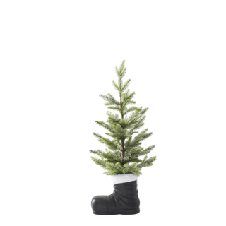 Snowy Tree in Santa Boot