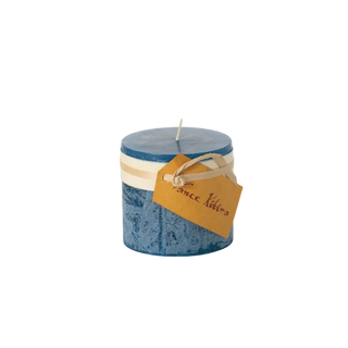 BLUE TIMBER 3" PILLAR CANDLE