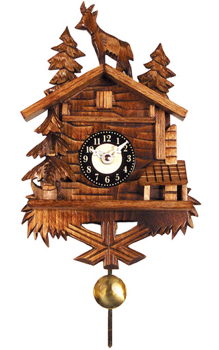 Deer w Tree Clock