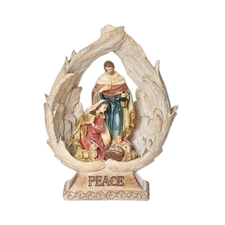 Holy Family in Wings Peace Figurine