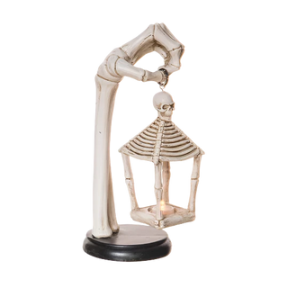 Light Up Skeleton Lantern