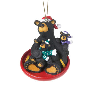 Bearfoots Saucer Sled Ornament