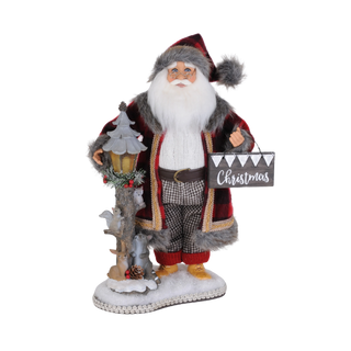 Lighted Forest Friends Santa