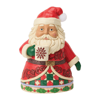 Santa Drinking Hot Cocoa Figurine