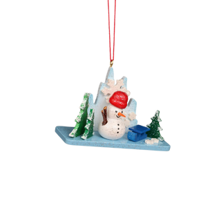 Christian Ulbricht Ornament - Ice Landscape With Snowman