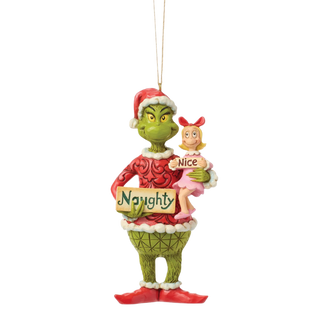 Grinch and Cindy Lou with Sign Ornament