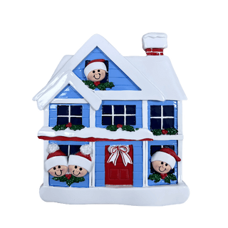 Window Charm Family 4 Ornament
