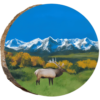 Elk in Fall Meadow Ornament