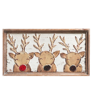 REINDEER FRIENDS METAL FRAME