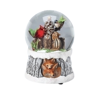 Chipmunk and Birds Snowglobe