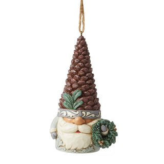 Jim Shore Woodland Gnome Pinecone Ornament