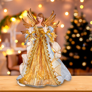 Silver& Gold Ombré Angel Treetop