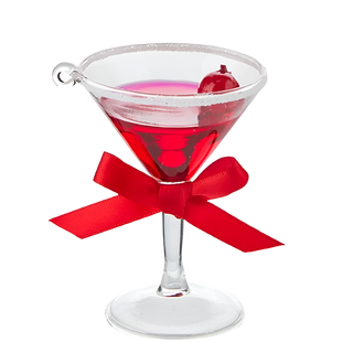 Holiday Martini With Sugared Rim