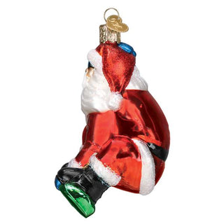 Snowboarding Santa