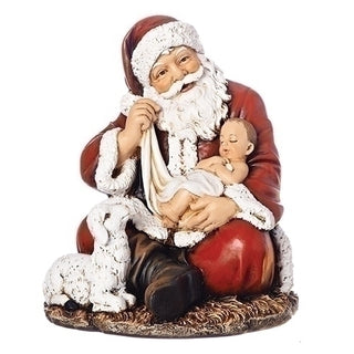 Sitting Santa with Baby