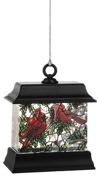 Mosaic Cardinal Lantern