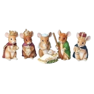 Mouse Nativity Set of 6