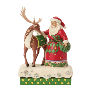 Santa Reindeer John Deere