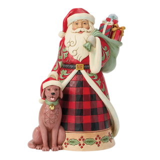 Highland Glen Santa Pet Dog Figurine