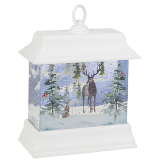 White Rectangle Deer Lantern